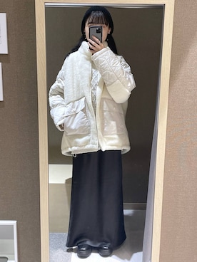 「アイテム（ママ＆ベビー）」を使った、みくみょんさん（レディース・159cm）の冬コーディネート