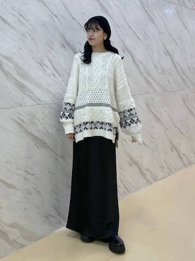 「アイテム（マタニティウェア/グッズ）」を使った、みくみょんさん（レディース・159cm）の冬コーディネート