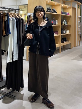 「LEPSIM（レプシィム）のイージーバレエスニーパー　1042670（パンプス、その他）」を使った、みくみょんさん（レディース・159cm）の秋コーディネート