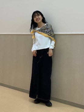 「テーマパーク」｜「アイテム（財布/小物）」を使った、みくみょんさん（レディース・159cm）の冬コーディネート