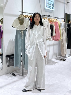 「20代_LEPSIM」｜「アイテム（アクセサリー）」を使った、みくみょんさん（レディース・159cm）の春コーディネート