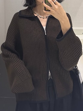 「LEPSIM（レプシィム）の裾ボタンイージーパンツAW　1066525（その他パンツ、ブラック系）」を使った、みくみょんさん（レディース・159cm）の秋コーディネート