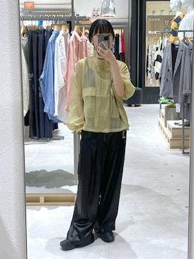 「LEPSIM（レプシィム）のアイテム（ブルゾン）」を使った、みくみょんさん（レディース・159cm）の夏コーディネート