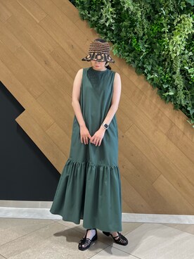 「SENSE OF PLACE by URBAN RESEARCH(センスオブプレイスバイアーバンリサーチ)のグルカサンダル(サンダル、ブラック系)」を使った、SHIHO_130さん(レディース)の夏コーディネート
