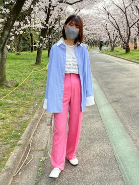 「アイテム（ボディバッグ/ウエストポーチ）」を使った、strawberryさん（レディース・164cm・10代）の春コーディネート