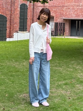 「無印良品（ムジルシリョウヒン）のアイテム」を使った、strawberryさん（レディース・164cm）の夏コーディネート