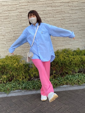 「アイテム（ボディバッグ/ウエストポーチ）」を使った、strawberryさん（レディース・164cm・10代）の春コーディネート