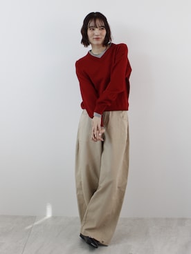 「FOLLOWIN（フォロウィン）のアイテム」を使った、Sefumiさん（レディース・170cm）の春コーディネート