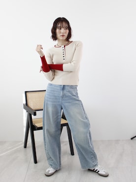 「ABYS（アビス）のアイテム」を使った、Sefumiさん（レディース・170cm）の春コーディネート