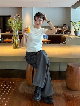 「ABYS（アビス）のアイテム」を使った、Sefumiさん（レディース・170cm）の夏コーディネート
