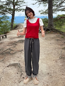 「HANNE（アン）のアイテム」を使った、Sefumiさん（レディース・170cm）の夏コーディネート