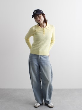 「NEWERA（ニューエラ）のアイテム」を使った、Sefumiさん（レディース・170cm）の夏コーディネート
