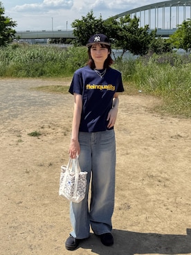 「no brand（ノーブランド）のアイテム」を使った、Sefumiさん（レディース・170cm）の夏コーディネート