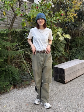 「ASICS（アシックス）のアイテム」を使った、Sefumiさん（レディース・170cm）の春コーディネート