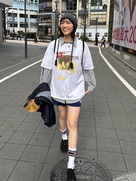 「Clarks（クラークス）のアイテム」を使った、Sefumiさん（レディース・170cm）の春コーディネート