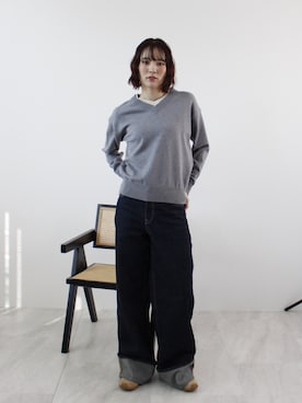 「ABYS（アビス）のアイテム」を使った、Sefumiさん（レディース・170cm）の春コーディネート