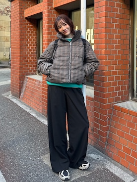 「BROKEN BASE（ブロークンベース）のアイテム」を使った、Sefumiさん（レディース・170cm）の冬コーディネート