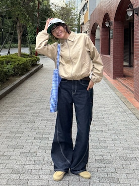 「アイテム（トートバッグ）」を使った、Sefumiさん（レディース・170cm・20代）の冬コーディネート