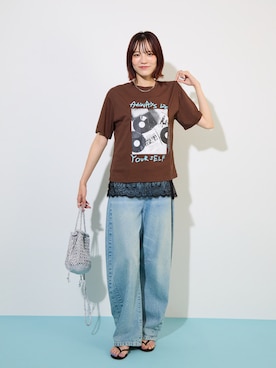 「no brand（ノーブランド）のアイテム（トップス）」を使った、Sefumiさん（レディース・170cm）の秋コーディネート