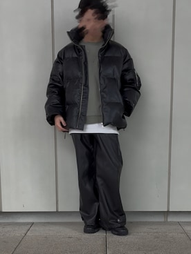 「アイテム（ダウンジャケット/コート）」を使った、hirotoさん（メンズ・167cm）の秋コーディネート