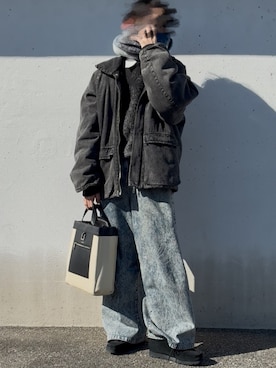 「アイテム（ブルゾン）」を使った、hirotoさん（メンズ・167cm）の秋コーディネート