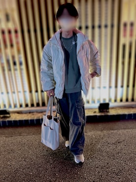 「アイテム（スウェット）」を使った、hirotoさん（メンズ・166cm）の秋コーディネート