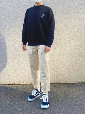 「UNIQLO（ユニクロ）の50色ソックス（消臭機能付き）（ソックス/靴下）」を使った、LEOさん（メンズ・165cm）の春コーディネート