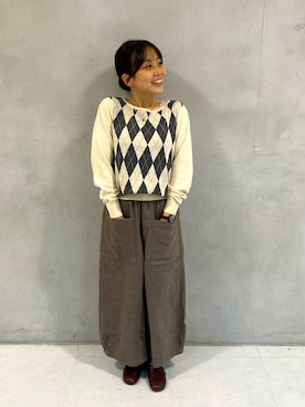 「シサム工房（シサムコウボウ）のアイテム」を使った、Joyさん（レディース・146cm）の冬コーディネート