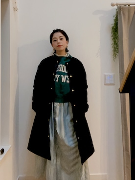 「Champion別注」｜ricoさん（レディース・155cm）の冬コーディネート