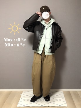 いとぴさん(メンズ・164cm)の冬コーディネート
