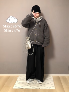 　いとぴさん（メンズ・164cm）の冬コーディネート