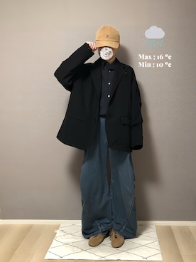 「Knuth Marf（クヌースマーフ）のアイテム」を使った、　いとぴさん（メンズ・164cm）の春コーディネート