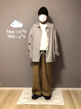 　いとぴさん（メンズ・164cm）の冬コーディネート