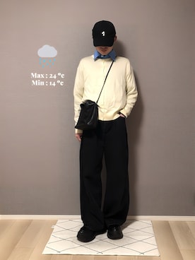 「MM6 Maison Margiela（ｴﾑｴﾑｼｯｸｽ ﾒｿﾞﾝ ﾏﾙｼﾞｪﾗ）のアイテム」を使った、　いとぴさん（メンズ・164cm）の春コーディネート