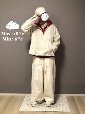 　いとぴさん（メンズ・164cm）の冬コーディネート