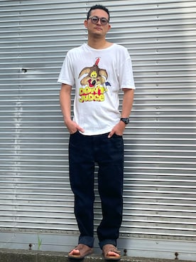 「RAG MACHINE（ラグマシーン）のアイテム」を使った、NOzさん（メンズ・182cm）の夏コーディネート