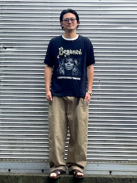 「アイテム（サンダル）」を使った、NOzさん（メンズ・182cm）の夏コーディネート
