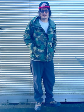 「BACK NUMBER（バックナンバー）のアイテム（マウンテンパーカー）」を使った、NOzさん（メンズ・182cm）の冬コーディネート