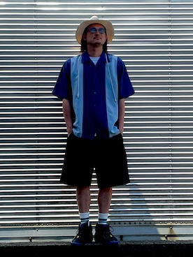 「no brand（ノーブランド）のアイテム（ハット、ホワイト系）」を使った、NOzさん（メンズ・182cm）の春コーディネート