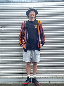 「アイテム（スウェットパンツ）」を使った、NOzさん（メンズ・182cm）の秋コーディネート
