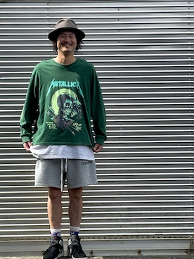 「アイテム（帽子）」を使った、NOzさん（メンズ・182cm）の秋コーディネート
