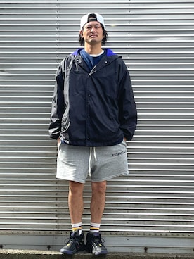 「ハーフパンツ」｜NOzさん（メンズ・182cm）の秋コーディネート