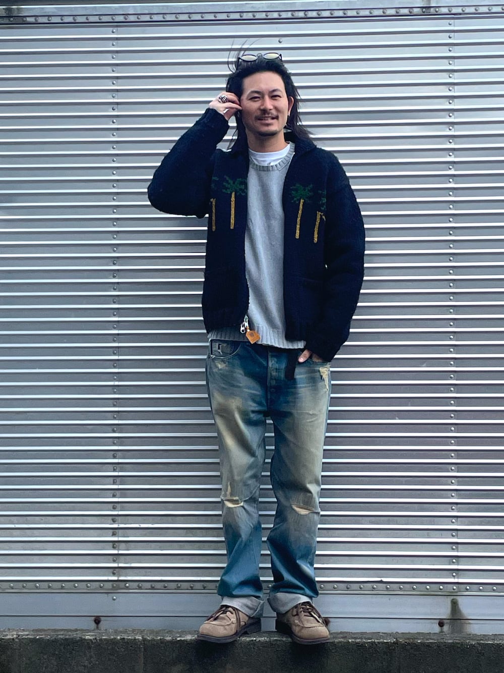 POLO RALPH LAURENのニット/セーターを使った「カウチンセーター」の