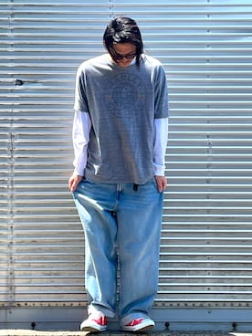「ロックT」｜NOzさん（メンズ・182cm）の春コーディネート