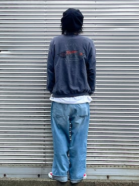 「Basiquenti（ベーシックエンティ）のアイテム」を使った、NOzさん（メンズ・182cm）の春コーディネート