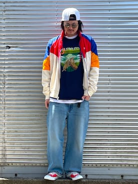 「NIKE（ナイキ）のアイテム（ジャケット/アウター）」を使った、NOzさん（メンズ・182cm）の春コーディネート