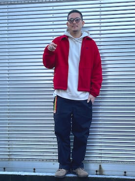 「BUTTERO（ブッテロ）のアイテム（ブーツ）」を使った、NOzさん（メンズ・182cm）の冬コーディネート