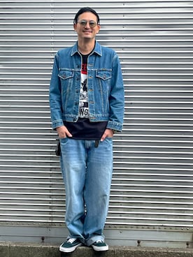 「Wrangler（ラングラー）のアイテム」を使った、NOzさん（メンズ・182cm）の秋コーディネート