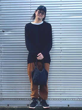 「IRIE（イリエ）のアイテム」を使った、NOzさん（メンズ・182cm）の冬コーディネート