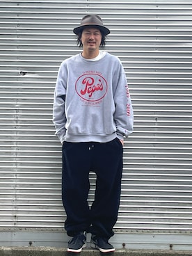 「Champion（チャンピオン）のアイテム」を使った、NOzさん（メンズ・182cm）の秋コーディネート